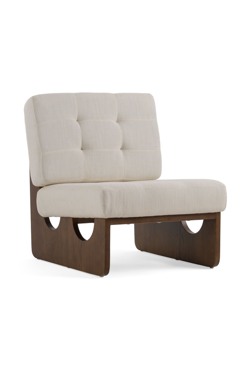 White Tufted Lounge Chair | OROA Modern Kaylie | Oroatrade.com