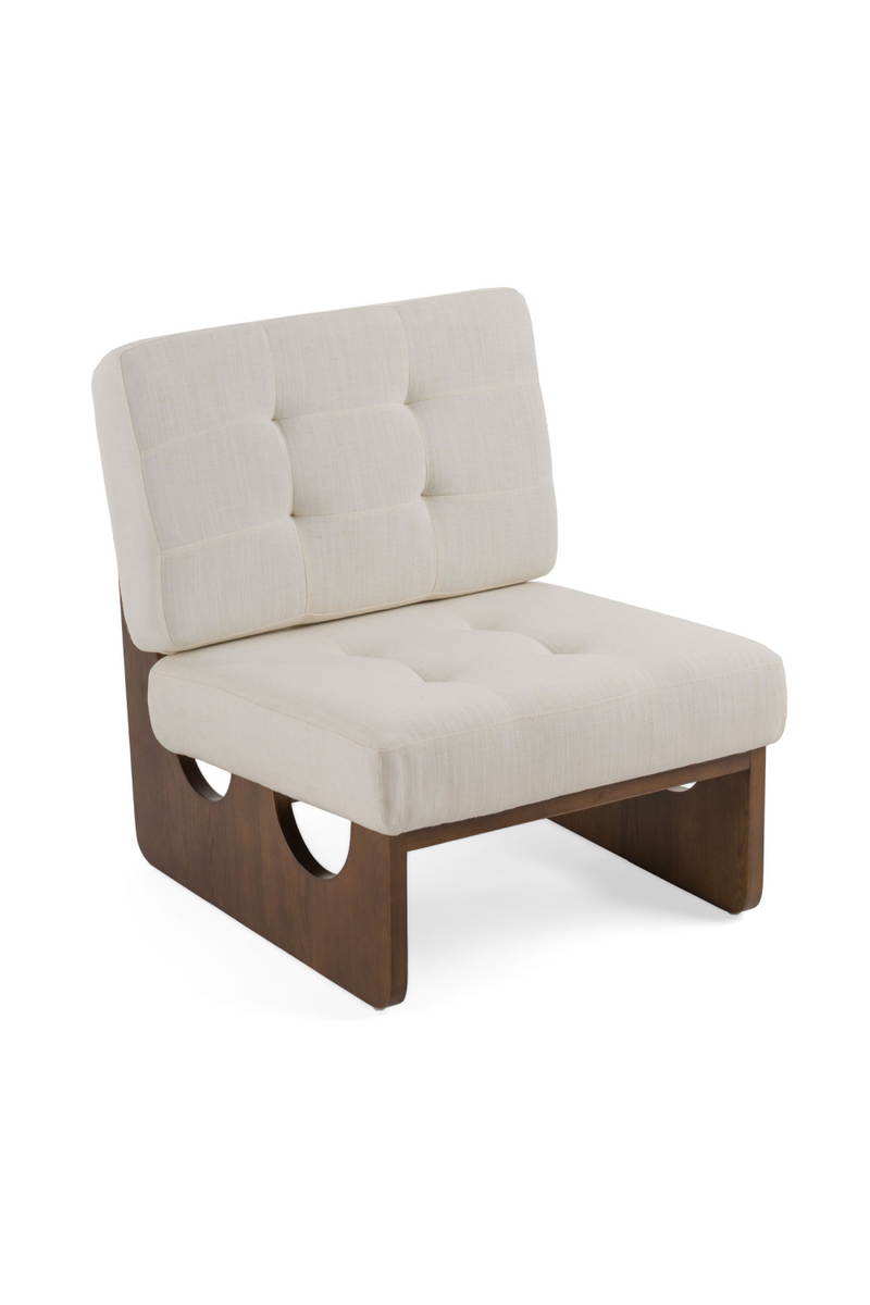 White Tufted Lounge Chair | OROA Modern Kaylie | Oroatrade.com