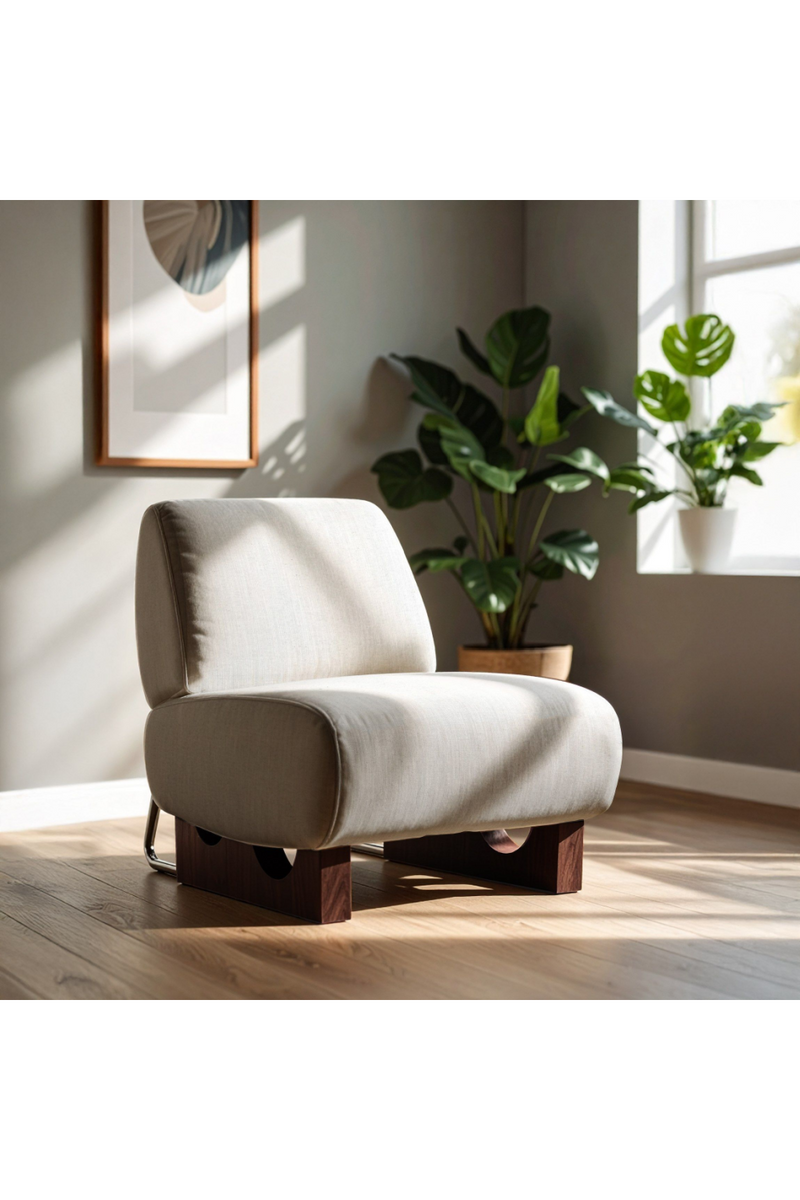 Off-White Accent Chair | OROA Modern Barbara | Oroatrade.com