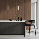 Vegan Upholstered Bar Chair | OROA Modern Faerron | Oroatrade.com