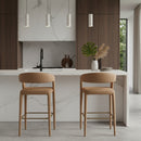 Vegan Upholstered Bar Chair | OROA Modern Faerron | Oroatrade.com