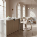 Fabric Upholstered Counter Chair | OROA Modern Faerron