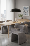 Asymmetrical Velvet Dining Chair | OROA Modern Bergman | Oroatrade.com