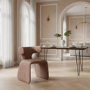 Asymmetrical Velvet Dining Chair | OROA Modern Bergman