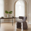 Asymmetrical Velvet Dining Chair | OROA Modern Bergman