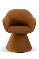 Brown Fabric Swivel Dining Chair | OROA Modern Risa | Oroatrade.com