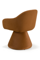 Brown Fabric Swivel Dining Chair | OROA Modern Risa | Oroatrade.com
