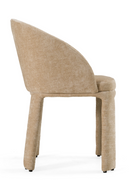 Beige Velvet Curved Dining Chair | OROA Modern Sarkis | Oroatrade.com