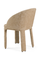 Beige Velvet Curved Dining Chair | OROA Modern Sarkis | Oroatrade.com