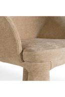 Beige Velvet Curved Dining Chair | OROA Modern Sarkis | Oroatrade.com