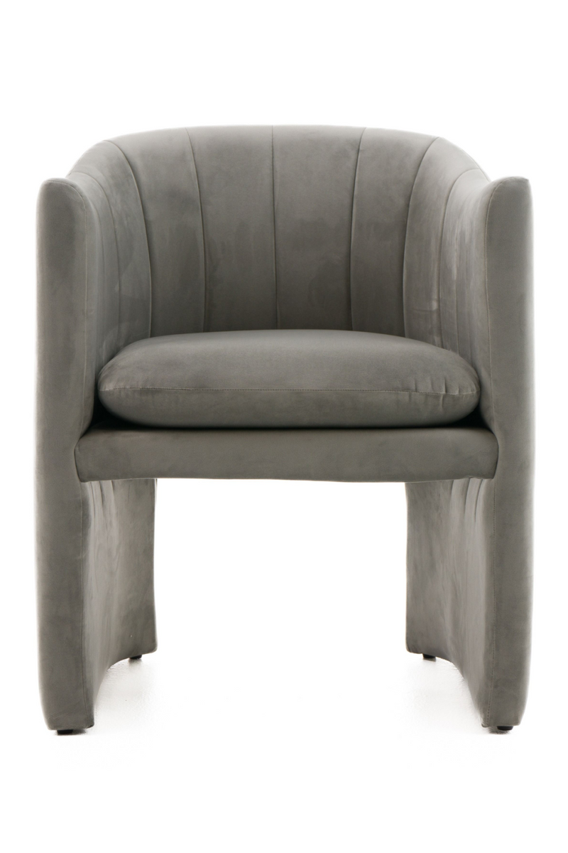 Velvet Curved Dining Chair | OROA Modern Danube | Oroatrade.com