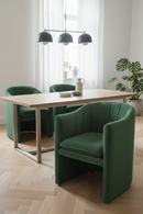 Velvet Curved Dining Chair | OROA Modern Danube | Oroatrade.com