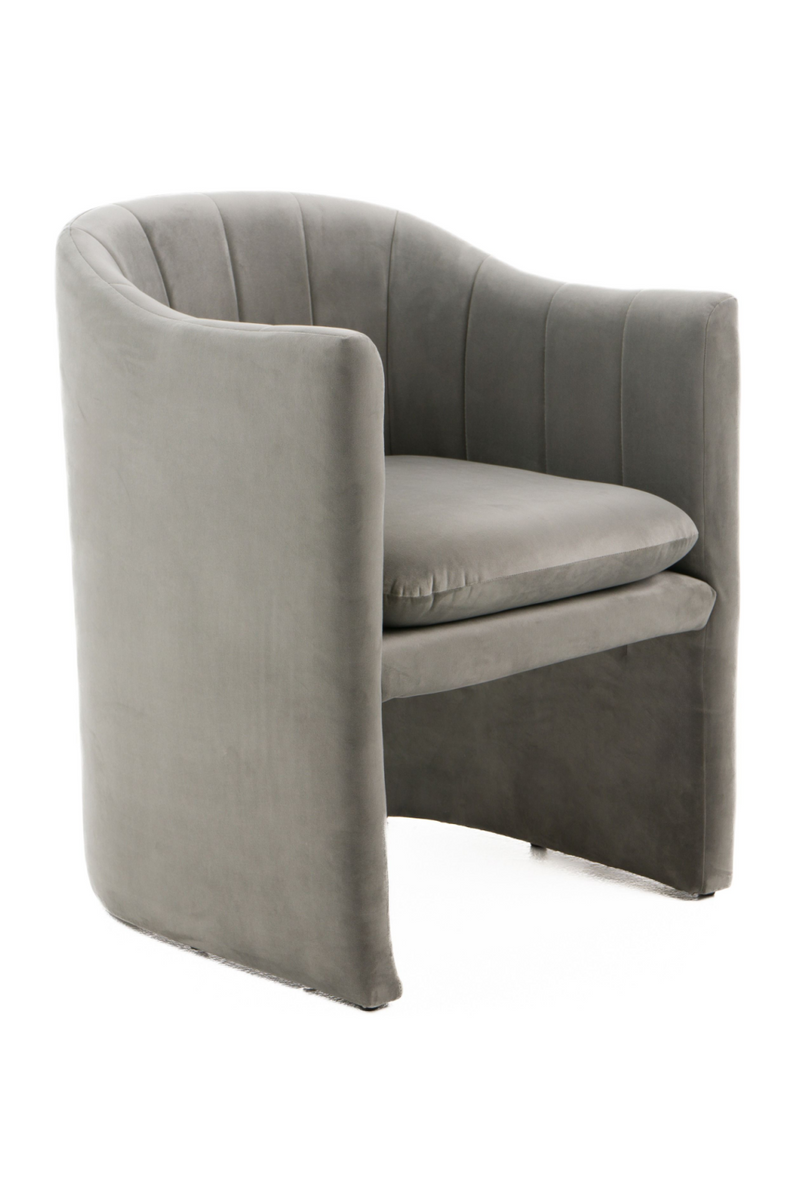Velvet Curved Dining Chair | OROA Modern Danube | Oroatrade.com