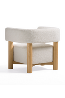 Beech Framed White Accent Chair | OROA Modern Fang | Oroatrade.com