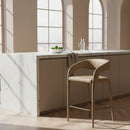Vegan Leather Upholstered Counter Chair | OROA Modern Faerron