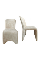 Beige Velvet Dining Chairs (2) | OROA Modern Ditka | Oroatrade.com