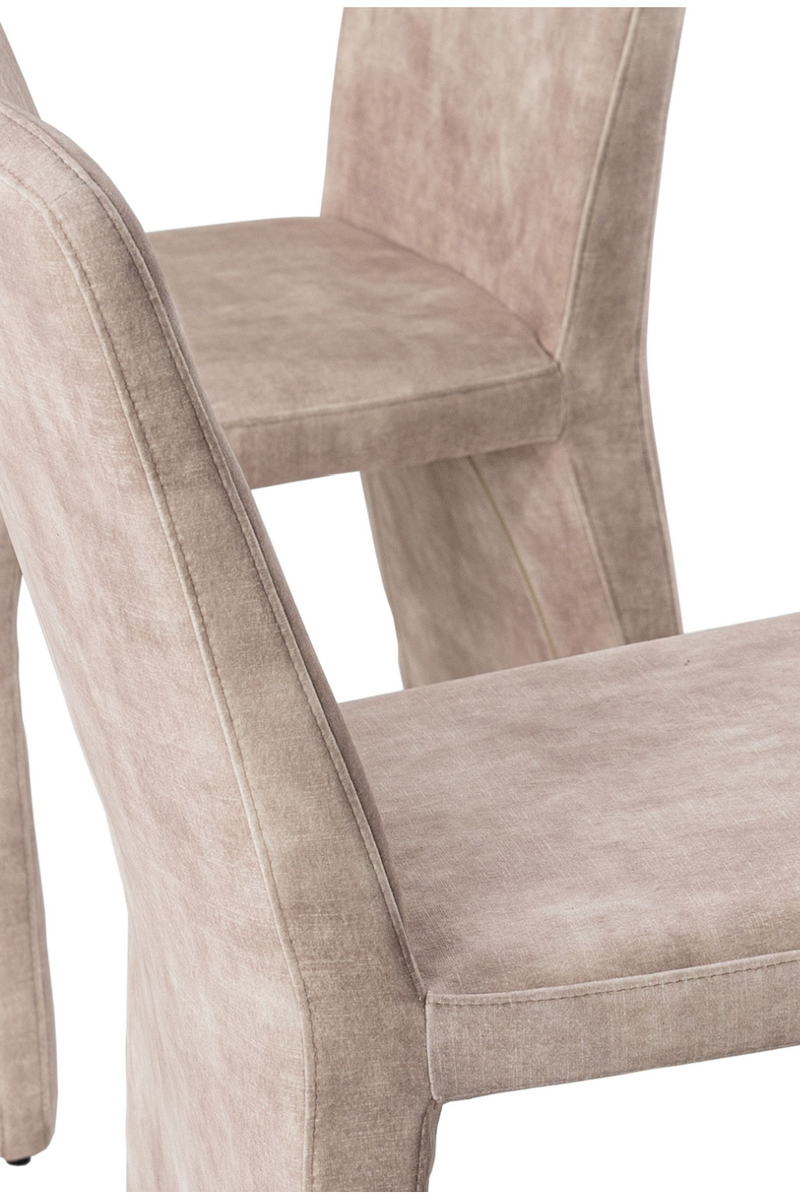 Beige Velvet Dining Chairs (2) | OROA Modern Ditka | Oroatrade.com