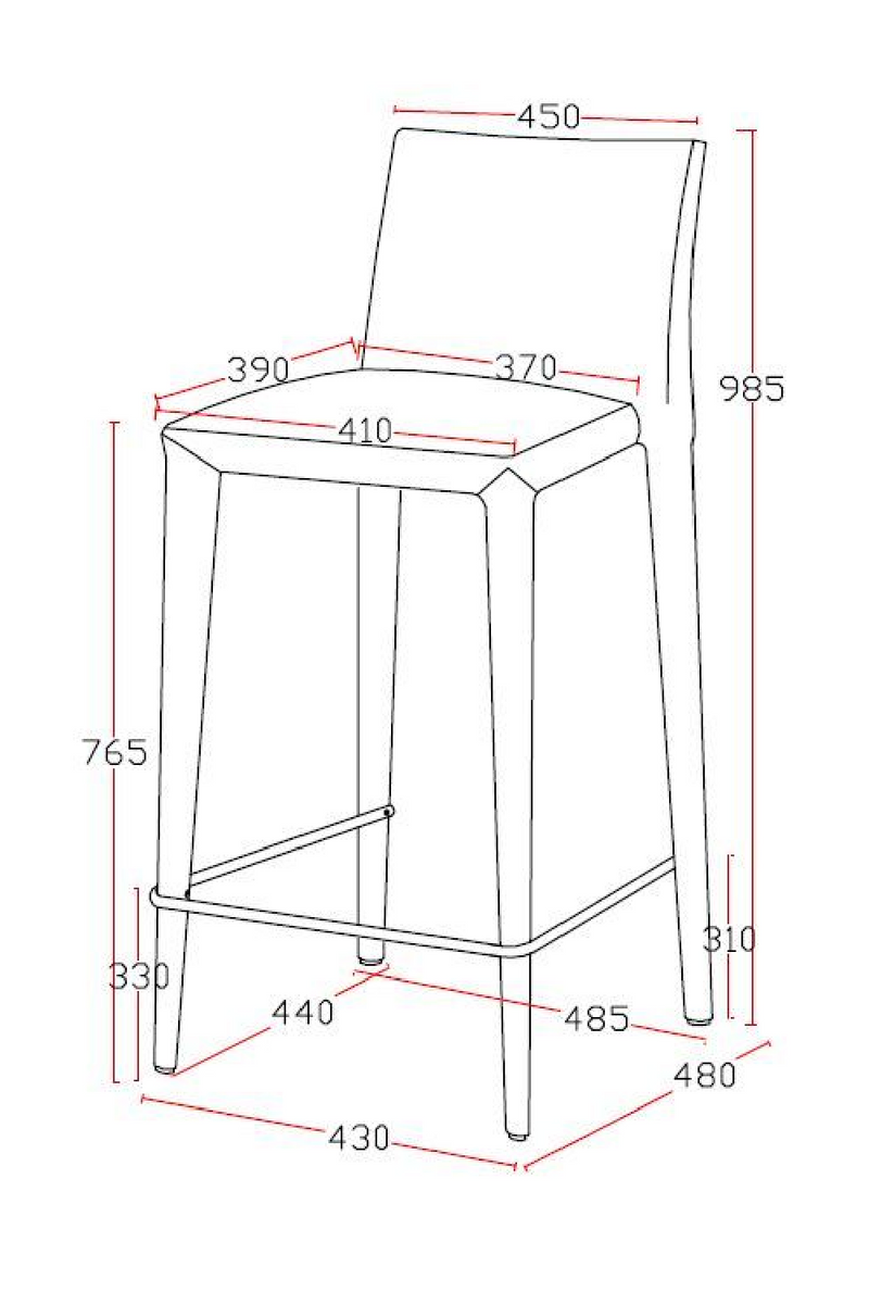 Gray Fabric Bar Stool | OROA Modern Medford | Oroatrade.com