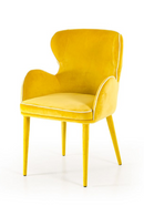 Yellow Fabric Dining Chair | OROA Modern Tigard | Oroatrade.com
