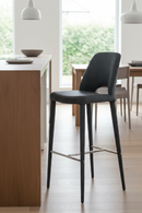 Gray Cutout-Back Bar Stool | OROA Modern Williamette | Oroatrade.com