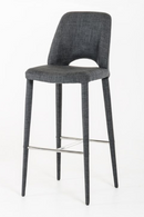 Gray Cutout-Back Bar Stool | OROA Modern Williamette | Oroatrade.com