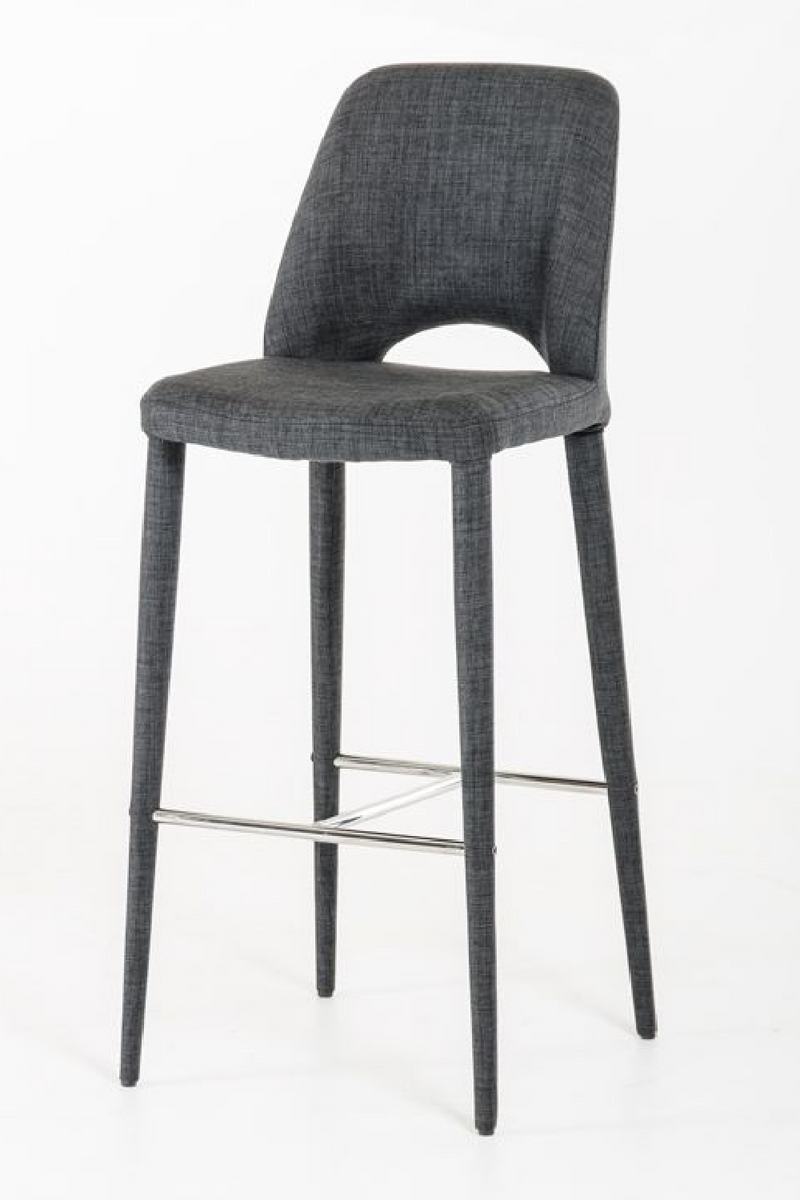Gray Cutout-Back Bar Stool | OROA Modern Williamette | Oroatrade.com