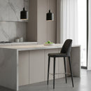 Gray Cutout-Back Bar Stool | OROA Modern Williamette | Oroatrade.com