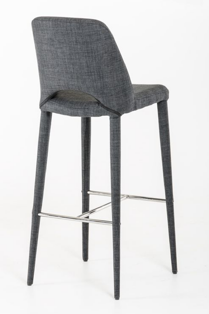 Gray Cutout-Back Bar Stool | OROA Modern Williamette | Oroatrade.com