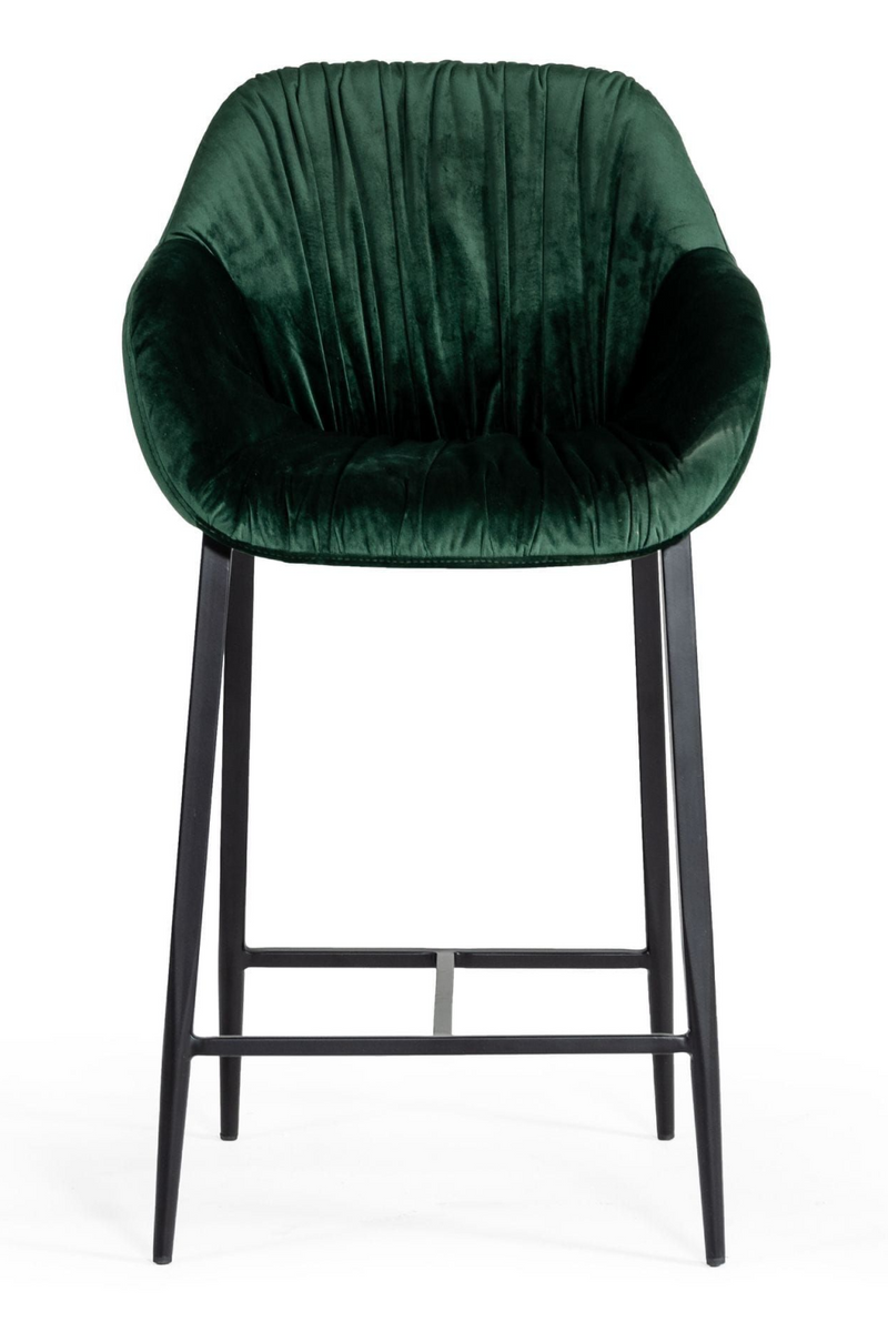 Green Velvet Bar Stool | OROA Modern Katrina | Oroatrade.com