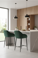 Green Velvet Bar Stool | OROA Modern Katrina | Oroatrade.com