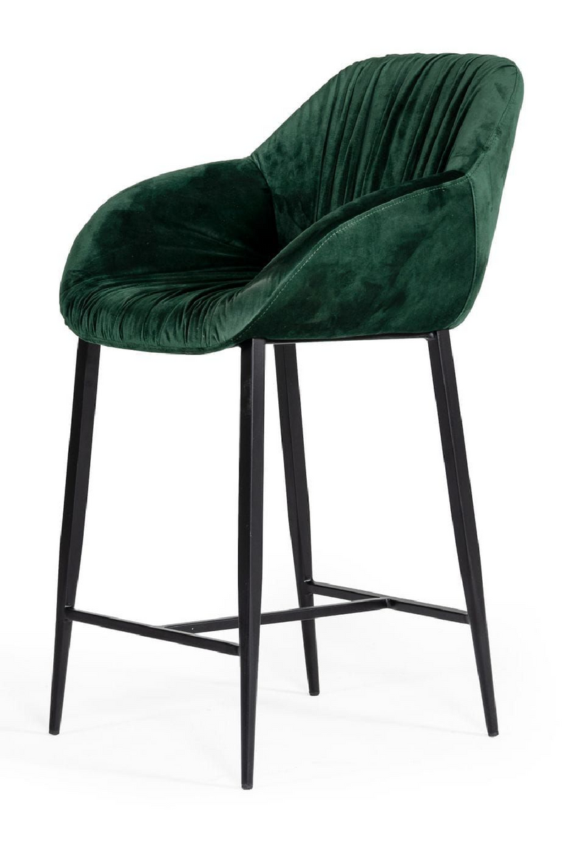 Green Velvet Bar Stool | OROA Modern Katrina | Oroatrade.com