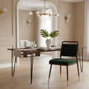 Green Velvet Tufted Dining Chair | OROA Modern Biscay