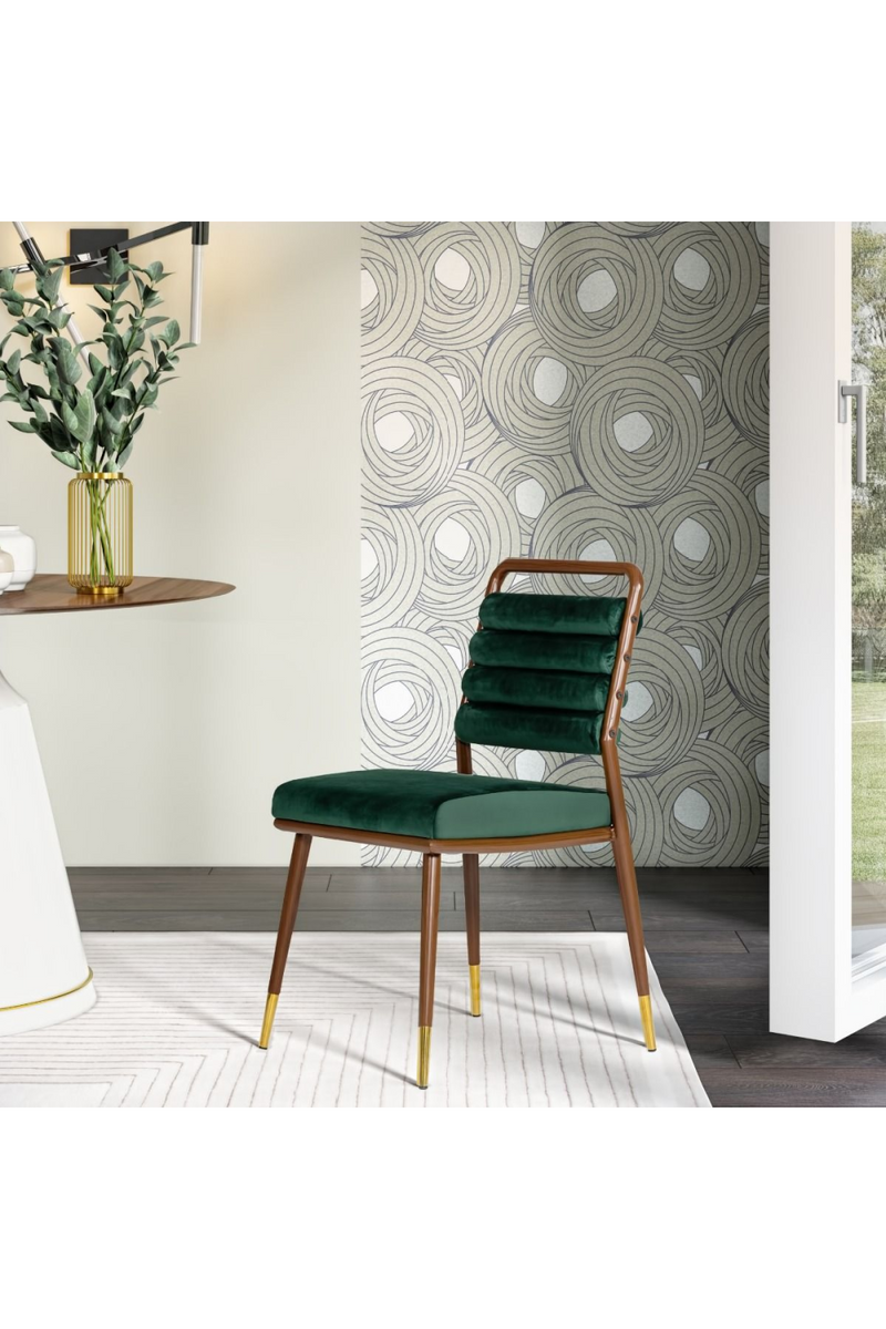 Green Velvet Tufted Dining Chair | OROA Modern Biscay | Oroatrade.com