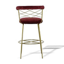 Red Velvet Bar Stool | OROA Modern Dakin | Oroatrade.com
