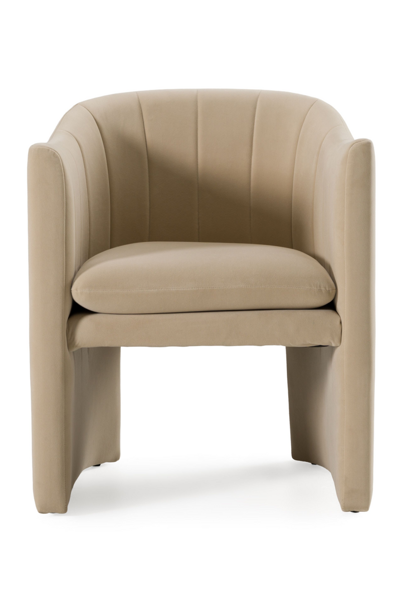 Velvet Curved Dining Chair | OROA Modern Danube | Oroatrade.com