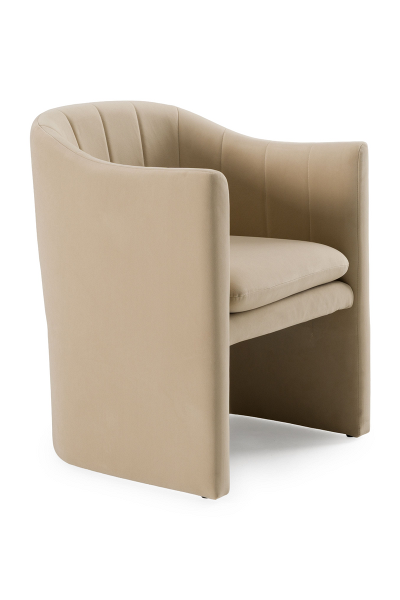 Velvet Curved Dining Chair | OROA Modern Danube | Oroatrade.com