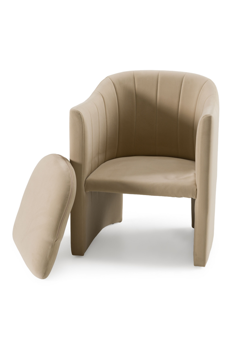 Velvet Curved Dining Chair | OROA Modern Danube | Oroatrade.com