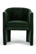 Velvet Curved Dining Chair | OROA Modern Danube | Oroatrade.com