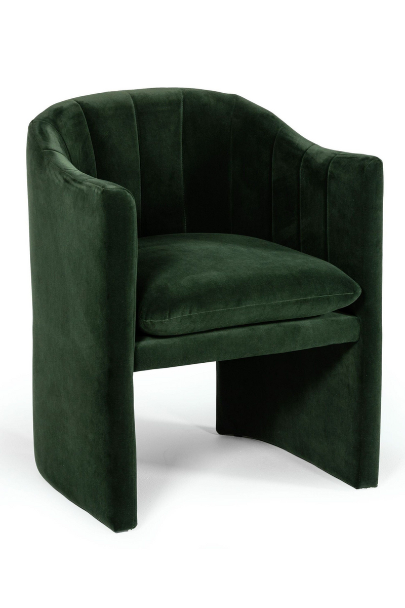 Velvet Curved Dining Chair | OROA Modern Danube | Oroatrade.com