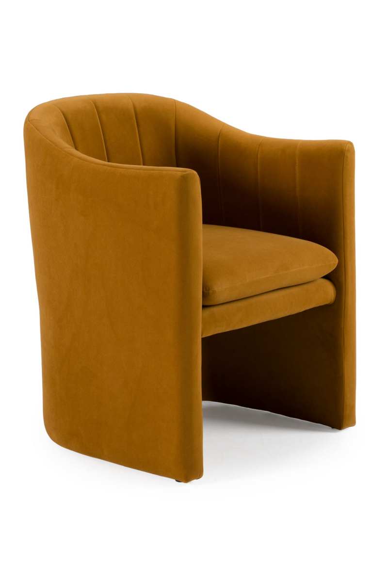 Velvet Curved Dining Chair | OROA Modern Danube | Oroatrade.com