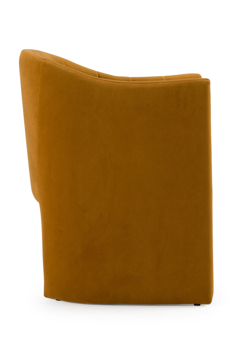 Velvet Curved Dining Chair | OROA Modern Danube | Oroatrade.com