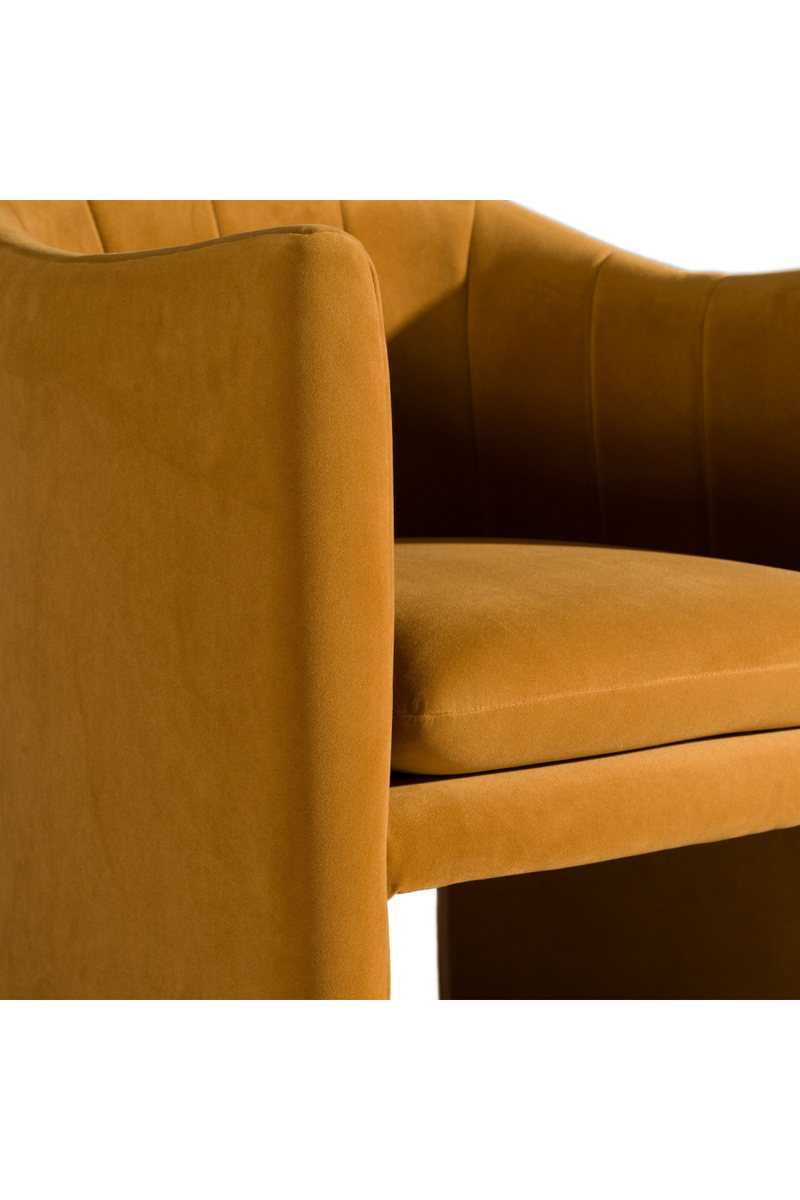 Velvet Curved Dining Chair | OROA Modern Danube | Oroatrade.com