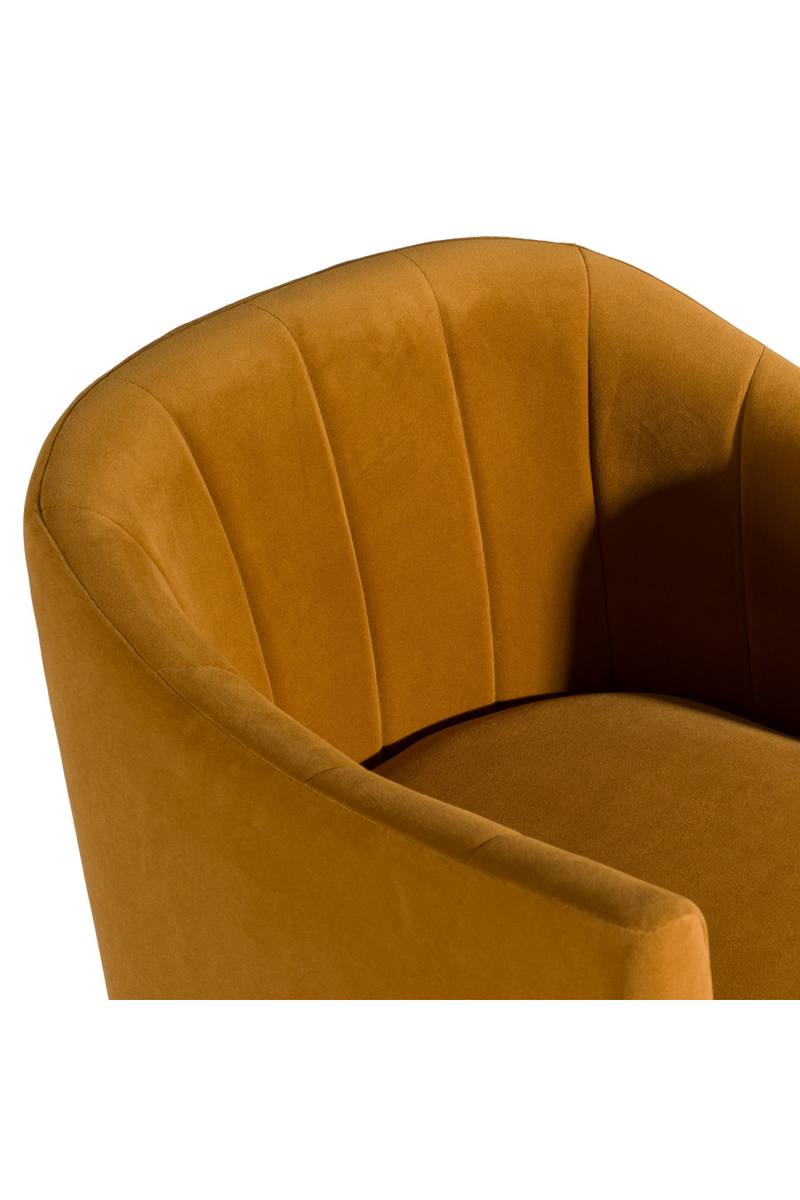 Velvet Curved Dining Chair | OROA Modern Danube | Oroatrade.com