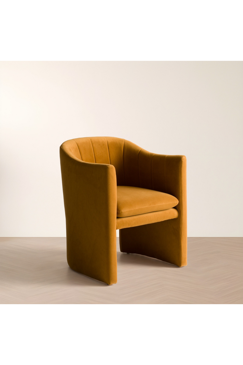 Velvet Curved Dining Chair | OROA Modern Danube | Oroatrade.com