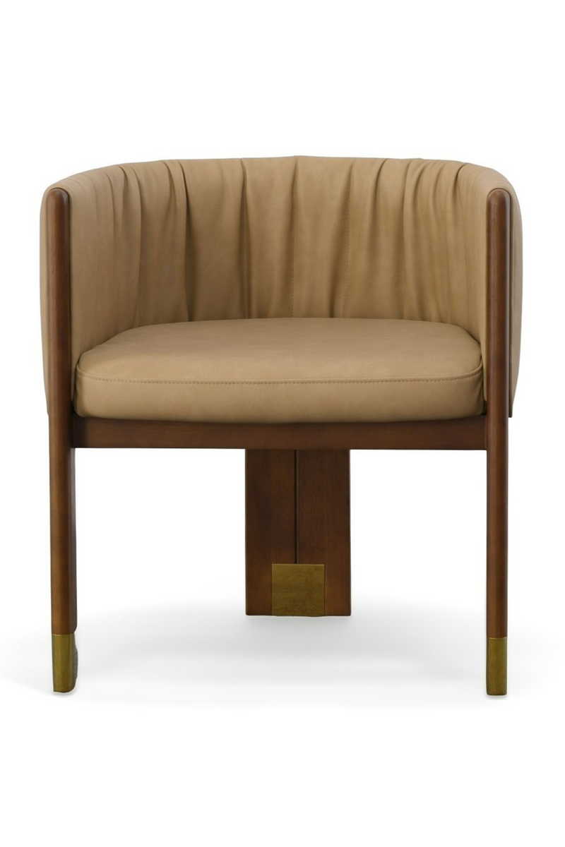 Tan Vegan Leather Dining Chair | OROA Modern Elati | Oroatrade.com