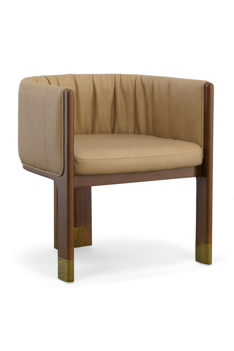 Tan Vegan Leather Dining Chair | OROA Modern Elati | Oroatrade.com