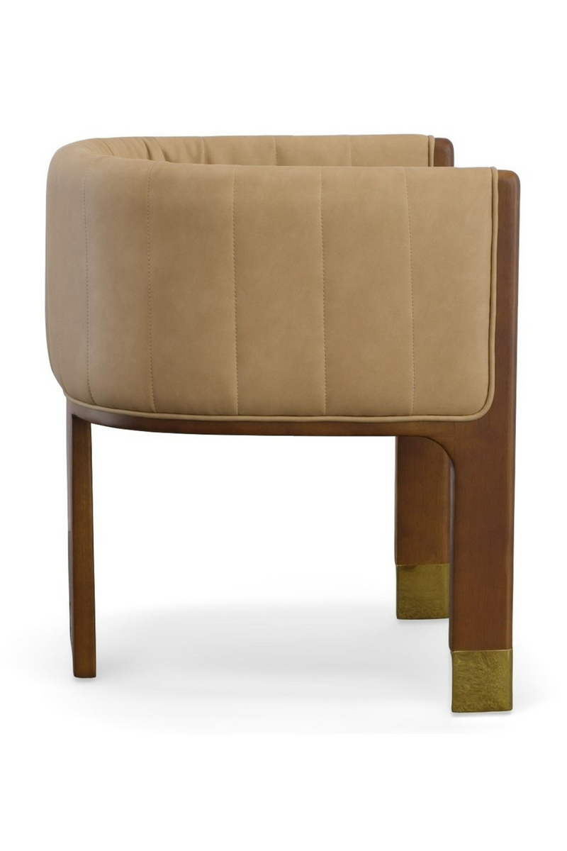Tan Vegan Leather Dining Chair | OROA Modern Elati | Oroatrade.com
