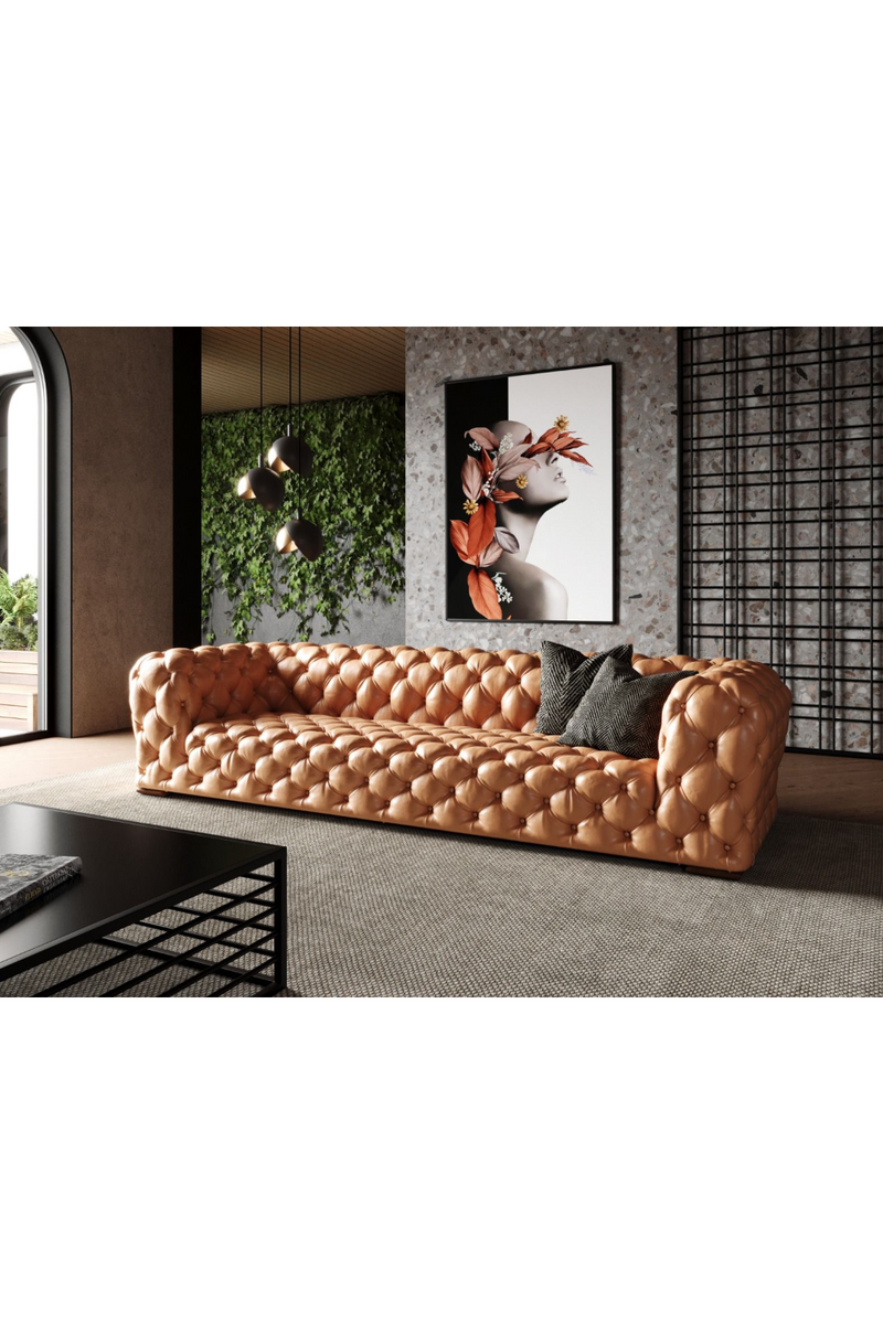 Tufted Leather Sofa | OROA Modern Dexter | Oroatrade..com