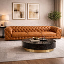 Tufted Leather Sofa | OROA Modern Dexter