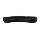 Black Tufted Sectional Sofa | OROA Modern Yolonda